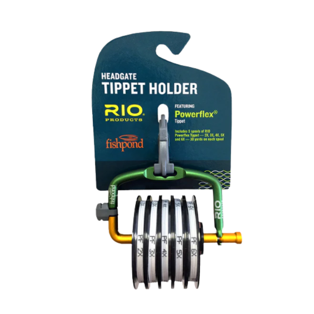 Porta Tippet Fishpond + 5 Bobinas RIO Powerflex – Listo para pescar