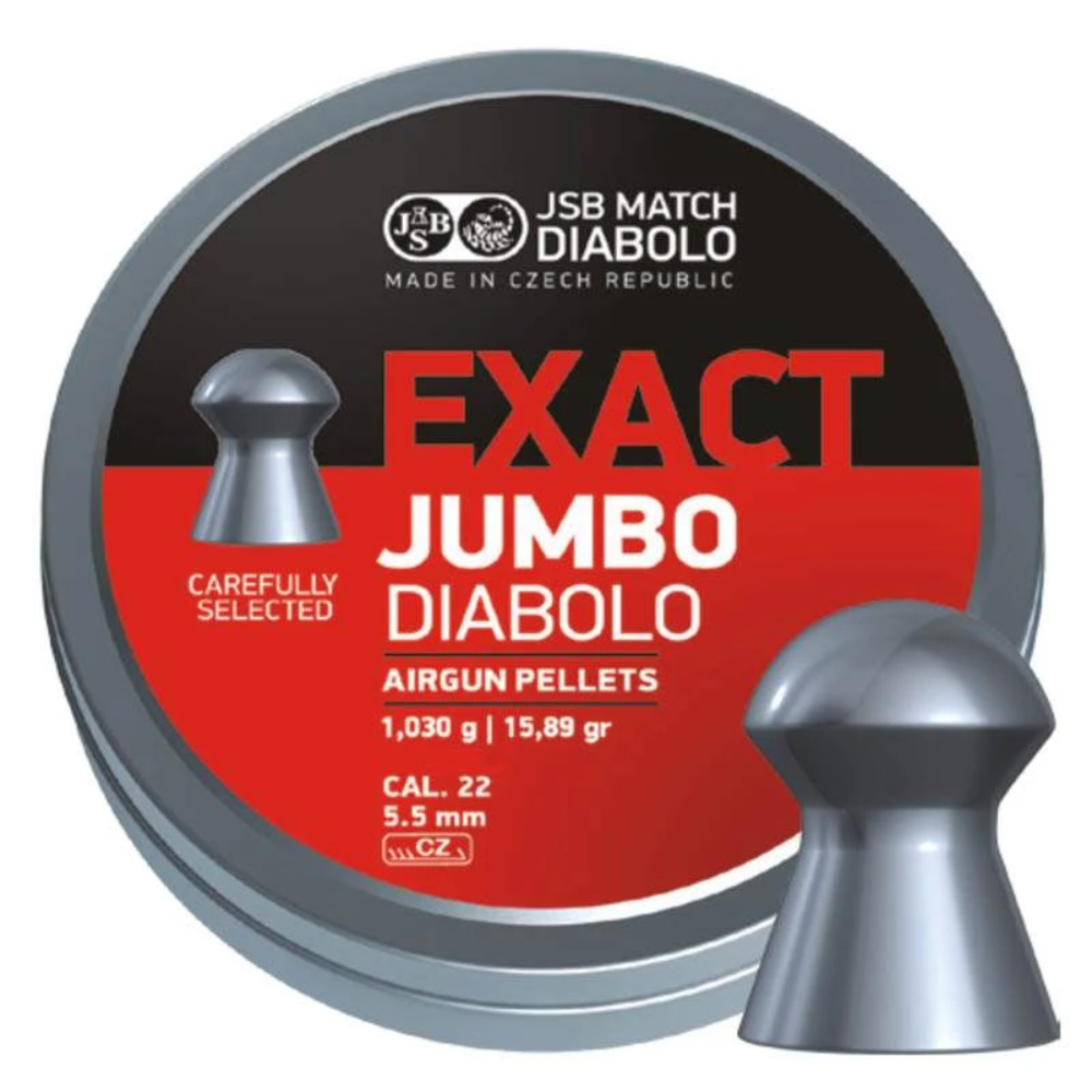 Postón JSB Exact Jumbo Diabolo Cal .22 – Precisión y calidad de competición