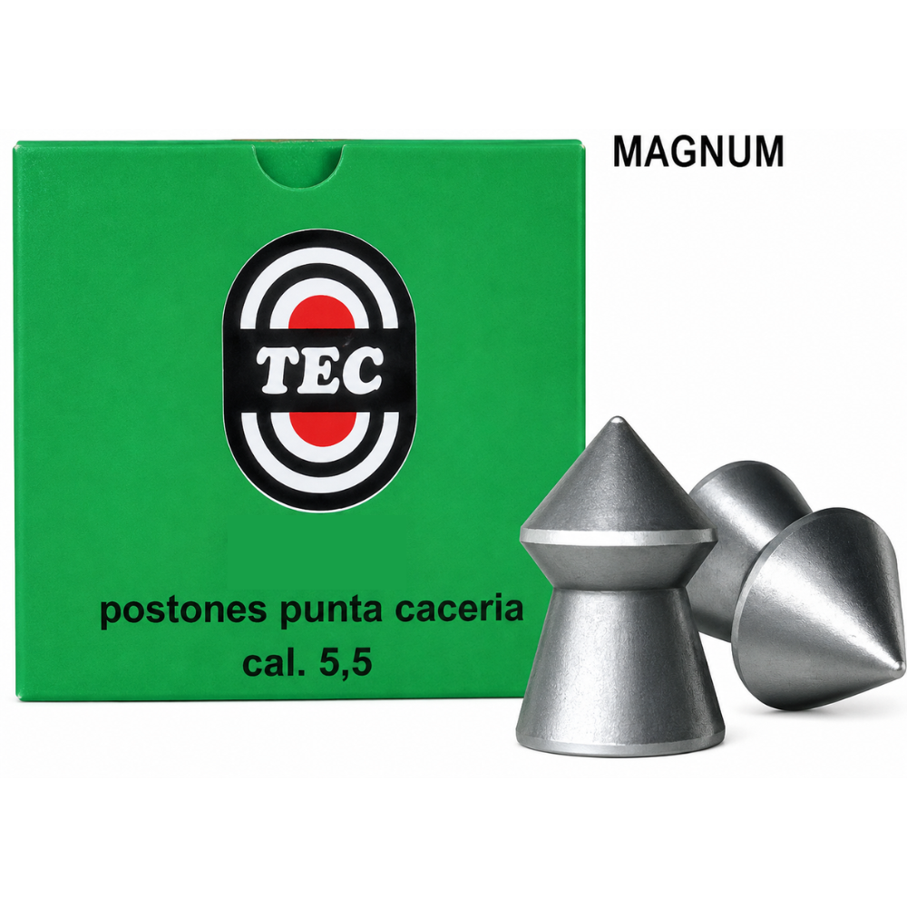 Postón Tec Magnum Punta Cacería 5.5 mm – Mayor impacto y excelente penetración