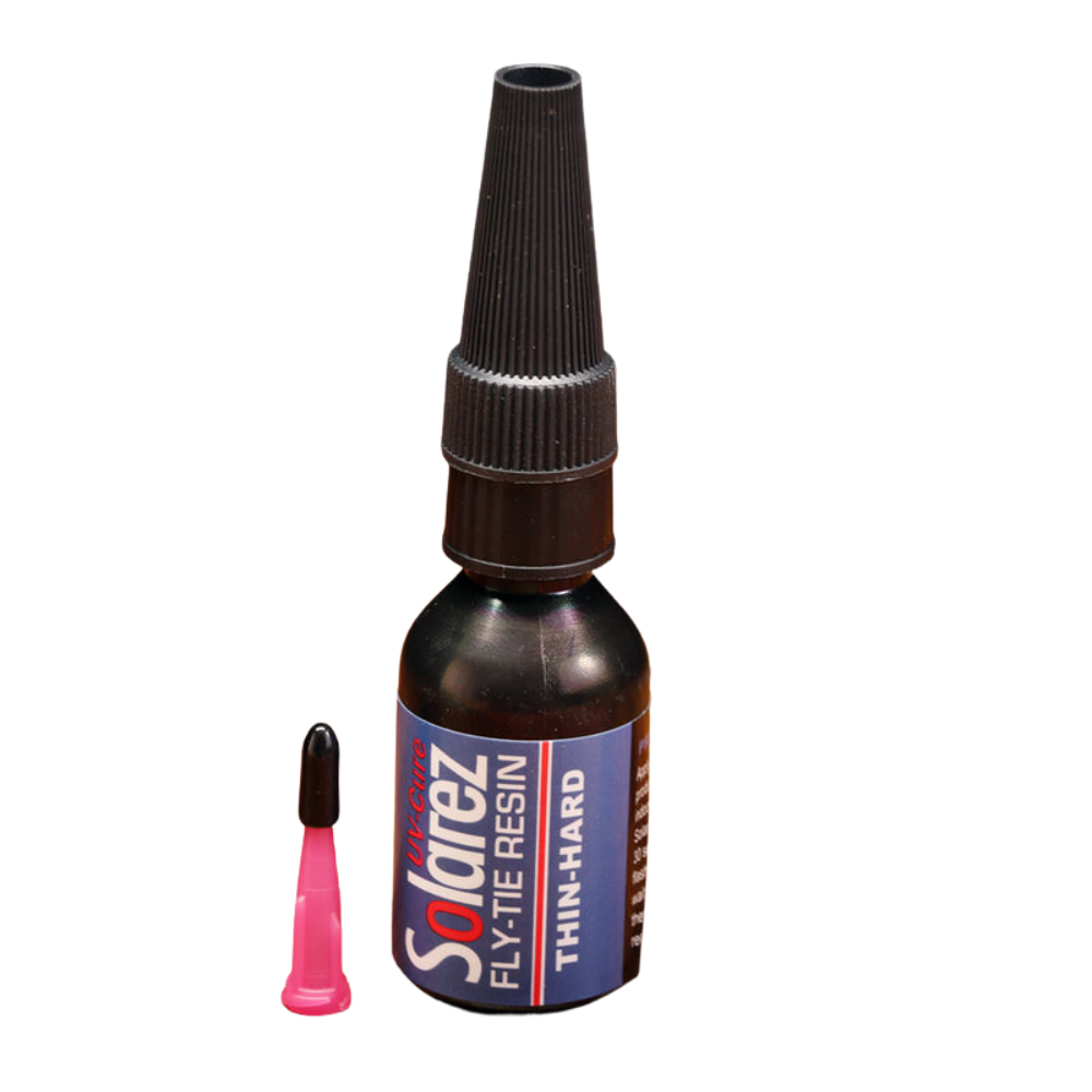 Resina UV Solarez Fly Tie Thin Hard Formula 0.5 Oz – Acabado duro, brillante y profesional