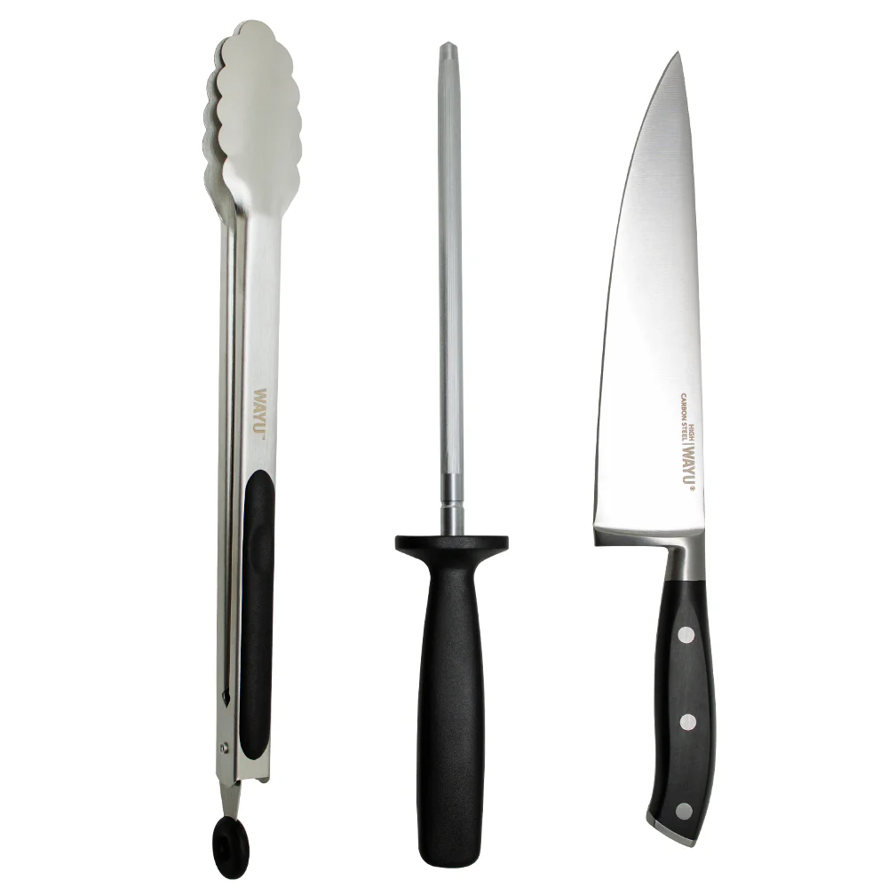 Set Parrillero 3 Piezas Wayu – Todo lo necesario para un asado perfecto