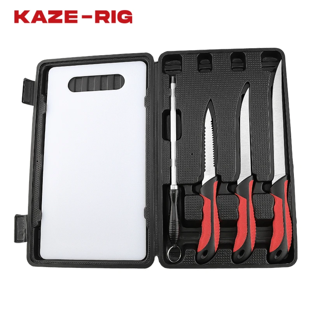 Set de Cuchillos para Filetear Kaze-Rig – Kit Completo para Filetear como un Profesional