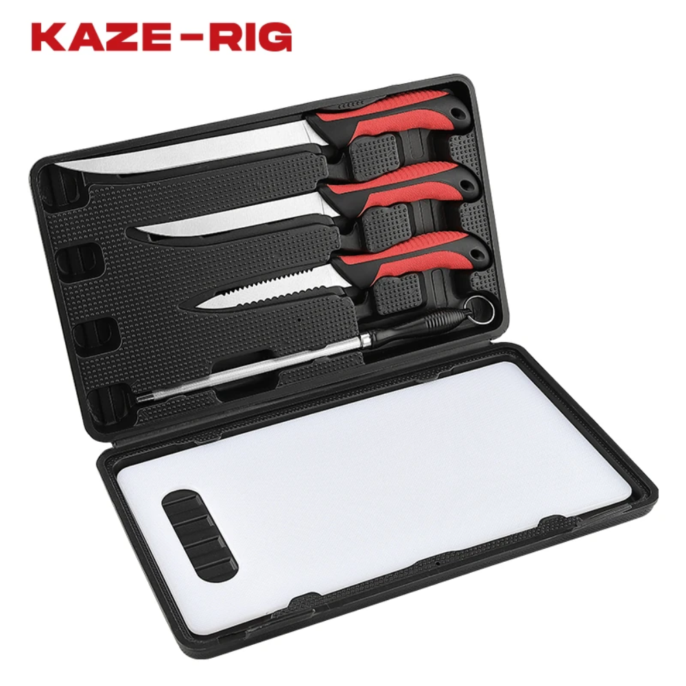 Set de Cuchillos para Filetear Kaze-Rig – Kit Completo para Filetear como un Profesional