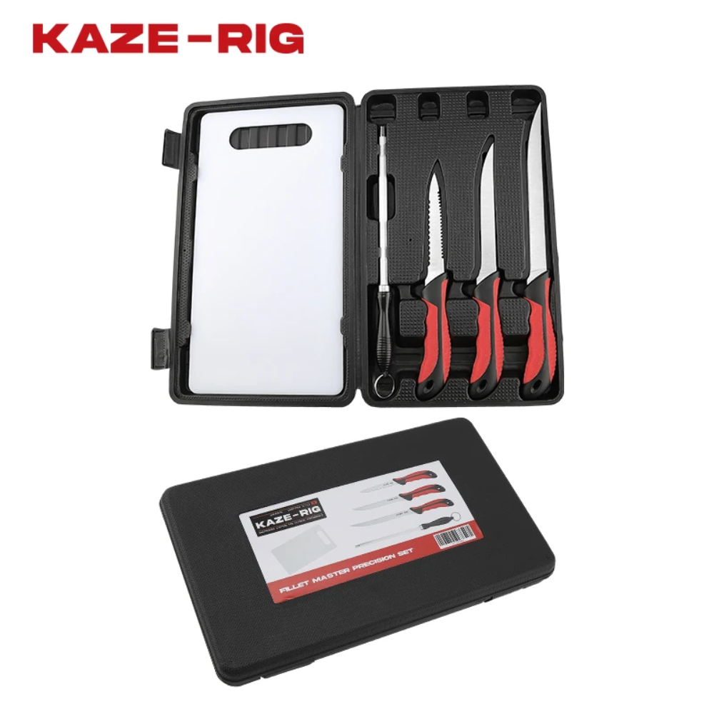 Set de Cuchillos para Filetear Kaze-Rig – Kit Completo para Filetear como un Profesional
