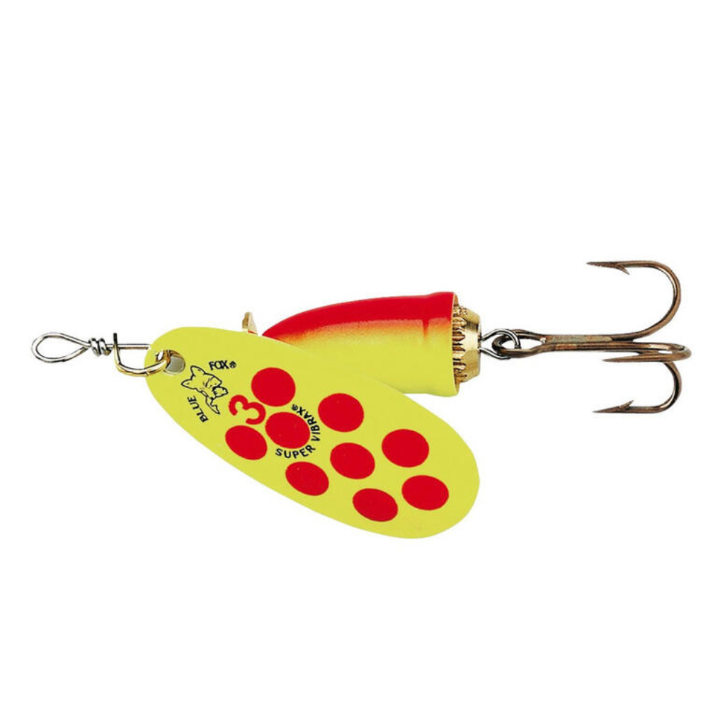 Spinner Blue Fox Vibrax N°3 – Vibración potente y colores que provocan ataques