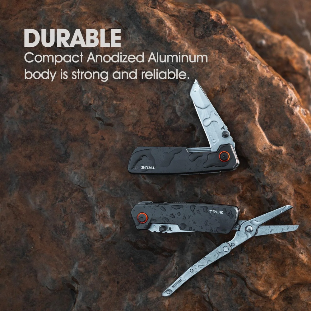 True Utility Dual Cutter – Cuchillo y Tijeras 2 en 1 para máxima versatilidad