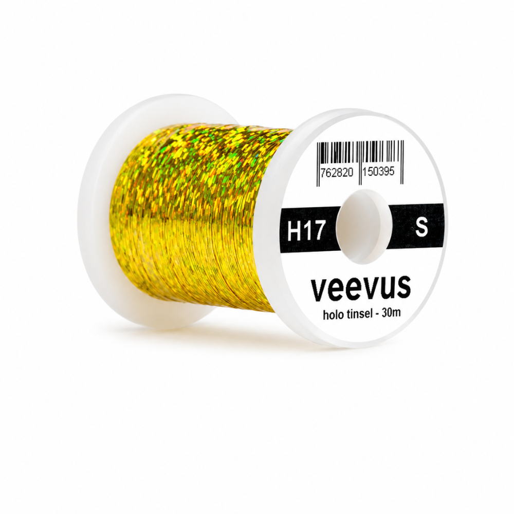 Veevus Holo Tinsel Small – Brillo holográfico y máxima resistencia para tus moscas