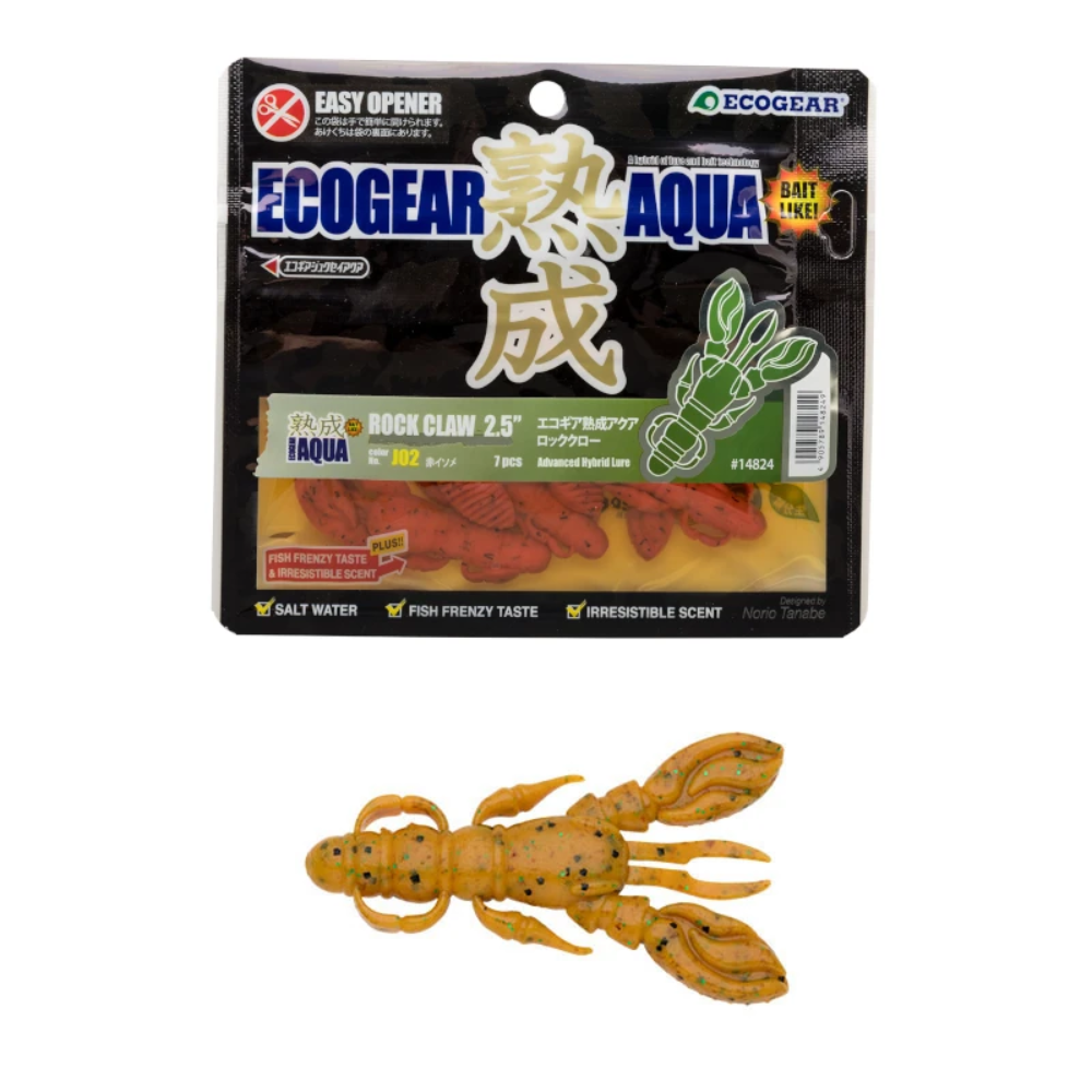 Vinilo EcoGear Jukusei Aqua Rock Claw 2.5''