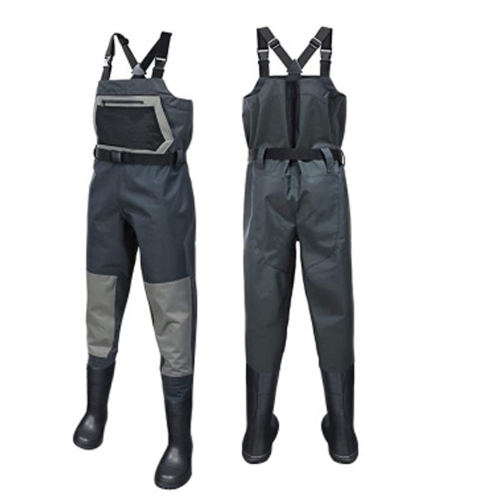 Wader Respirable Pelikan con Bota – 3 Capas Impermeable y Transpirable