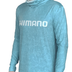 Polera Shimano Hooded Tech Tee Dot Light Green – Protección total y máxima comodidad
